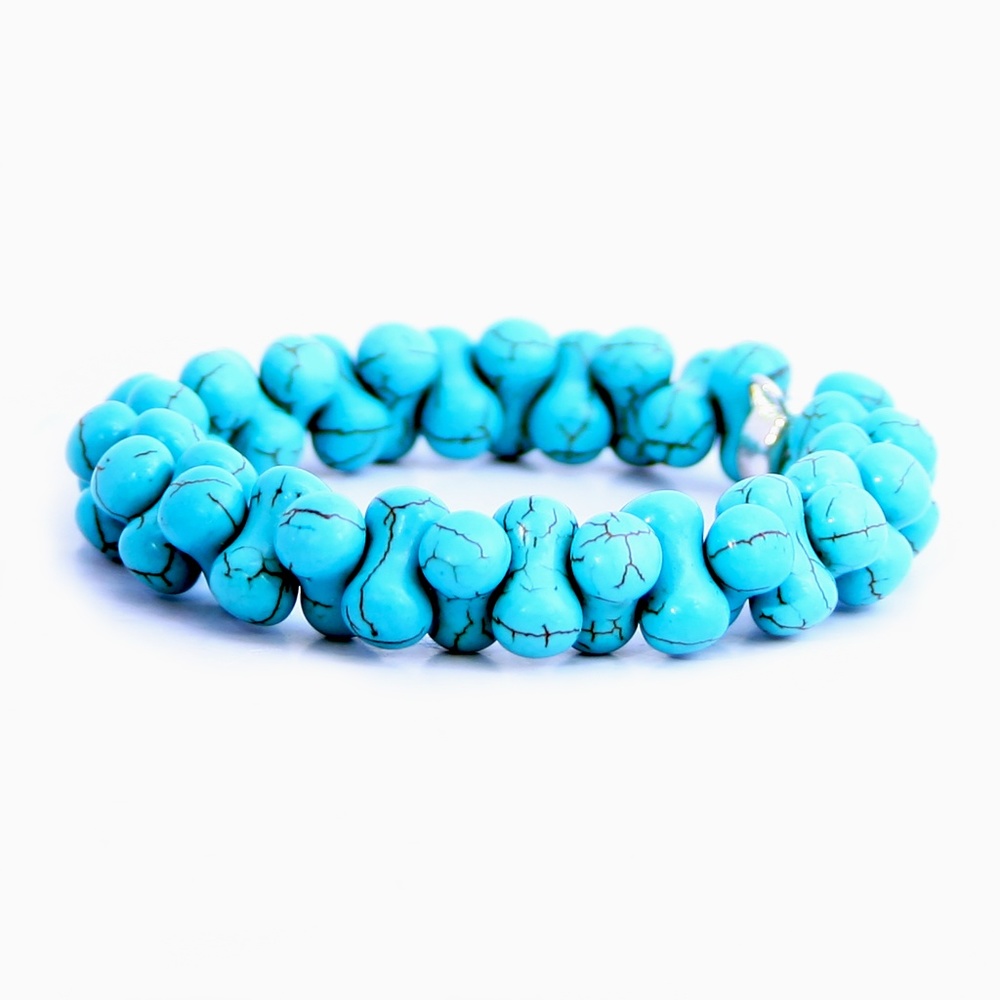 Blue Turquoise Jax Stretch Bracelet NWT